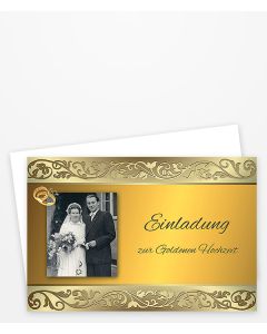 Einladung Jugendweihe mit Kreisen modern in Brauntönen